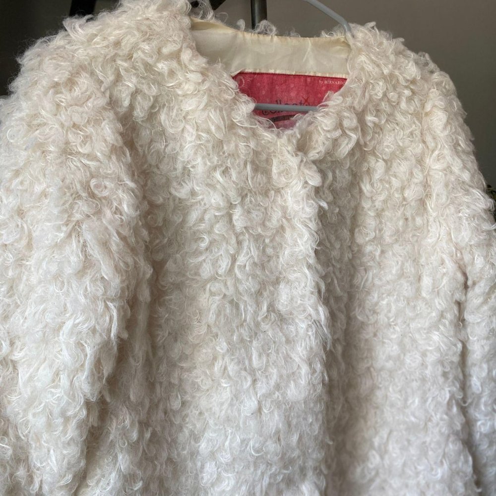 Bernardo Collection Fluffy Cream Jacket Medium - Picture 6 of 9